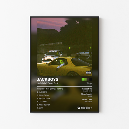 Travis Scott JACKBOYS Album Poster