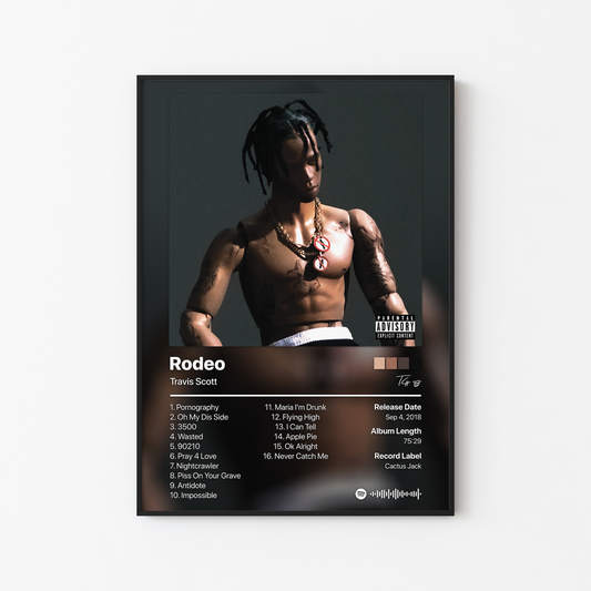 Travis Scott Rodeo Album Poster