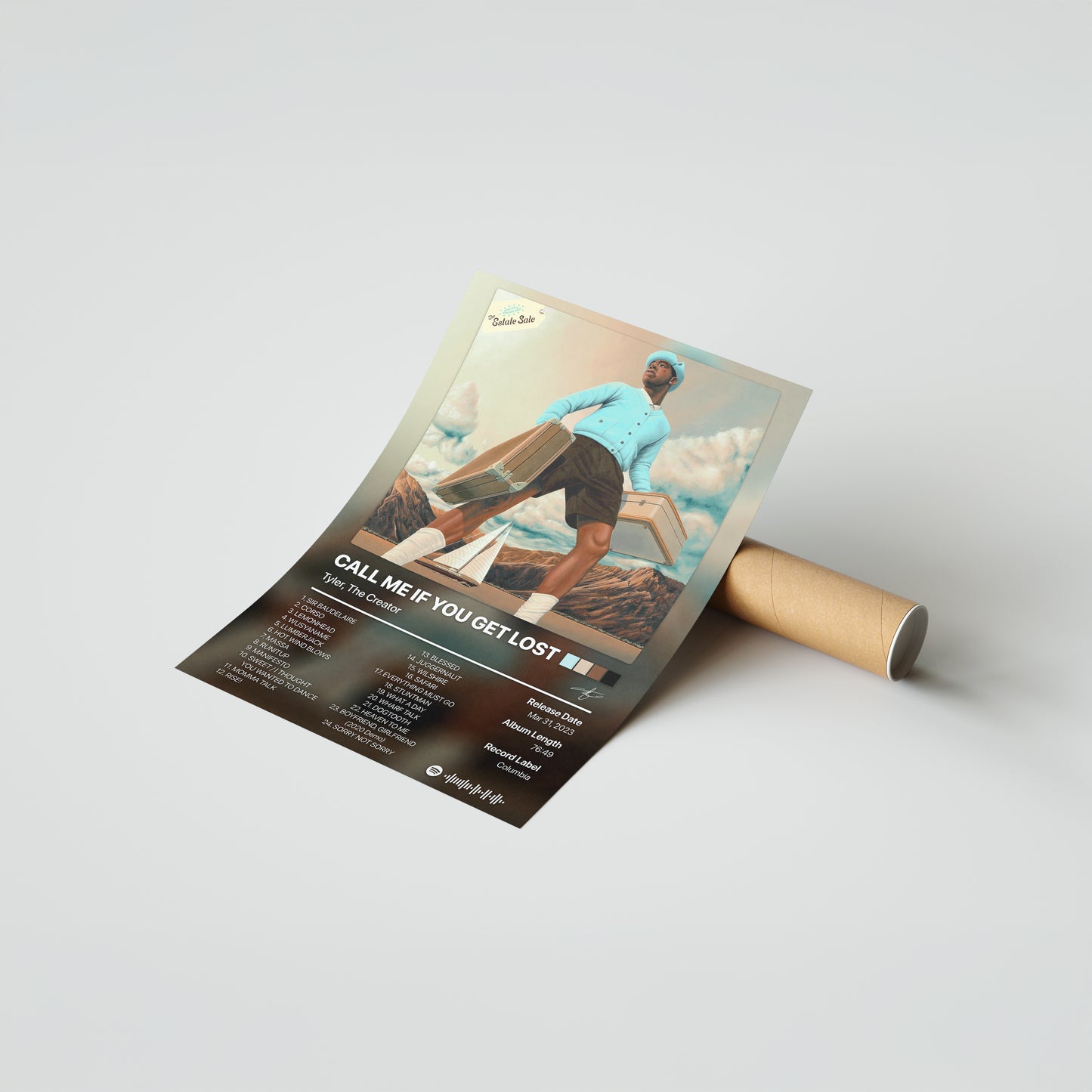 Tyler, The Creator CALL ME IF YOU GET LOST: The Estate Sale Album Poster