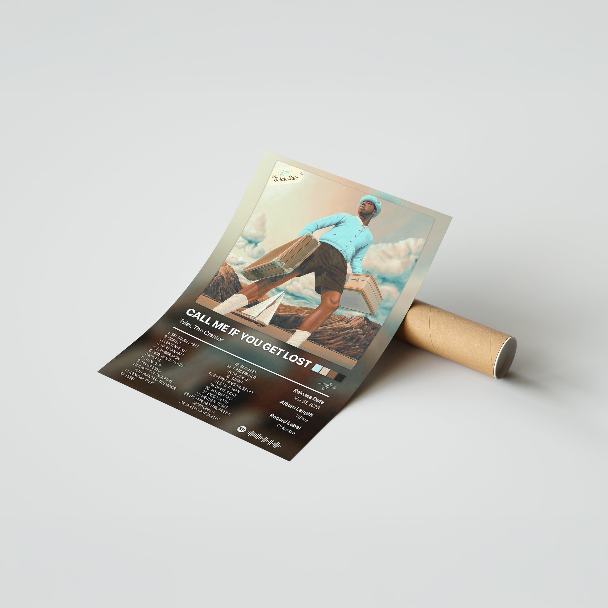 Tyler, The Creator CALL ME IF YOU GET LOST: The Estate Sale Album Poster