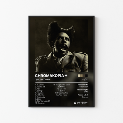 Tyler, The Creator CHROMAKOPIA Plus Album Poster