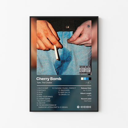 Tyler, The Creator Cherry Bomb Album Poster