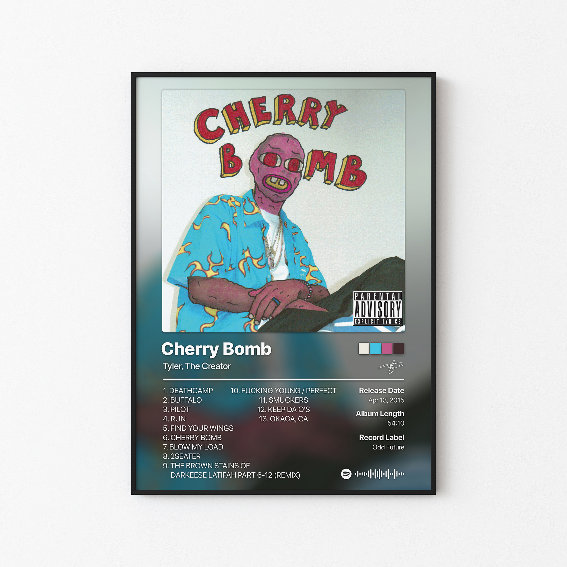Tyler, The Creator Cherry Bomb Album Poster