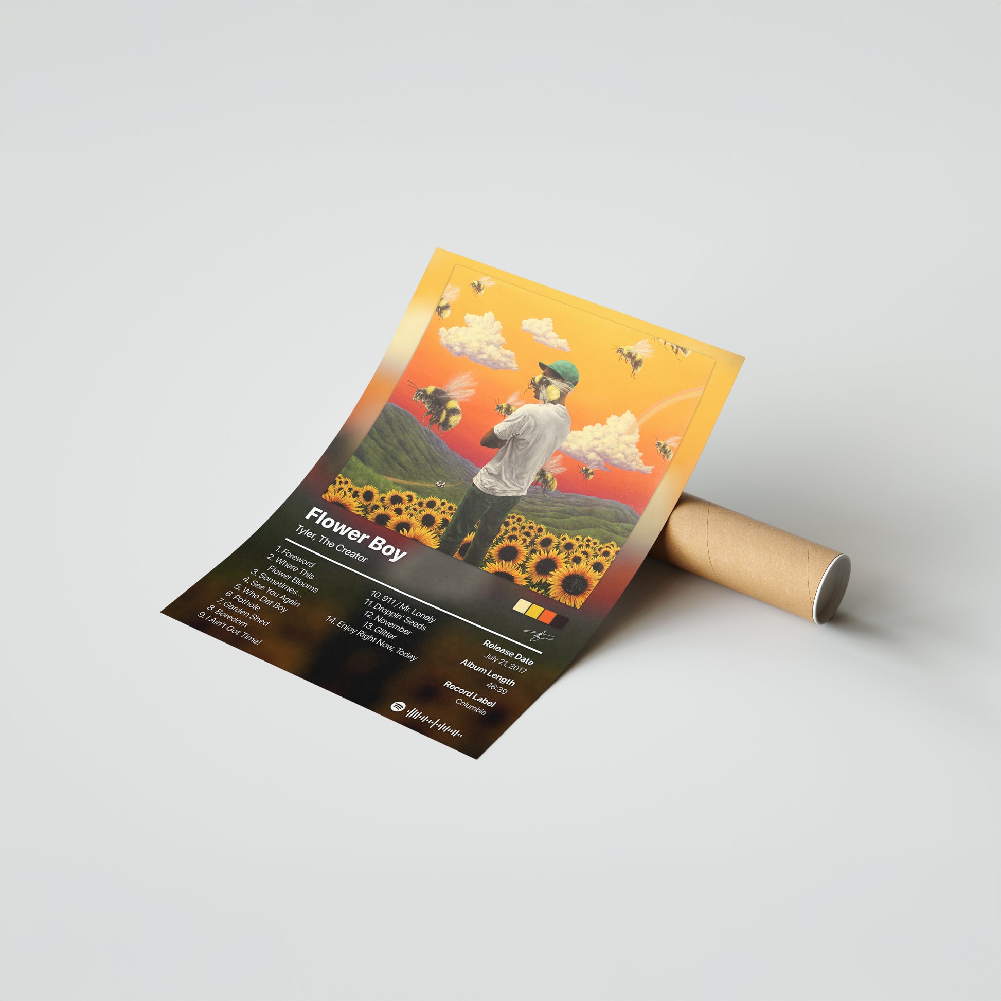 Tyler, The Creator Flower Boy Album Poster