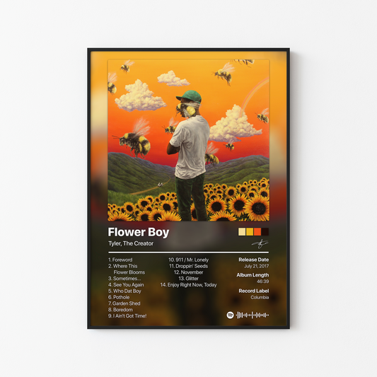 Tyler, The Creator Flower Boy Album Poster