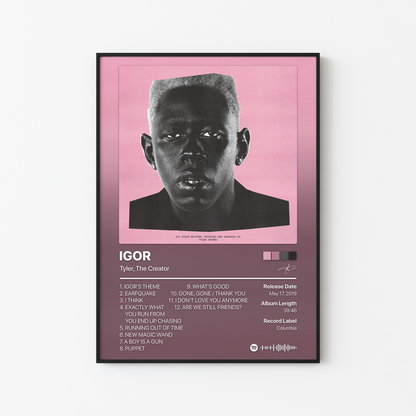 Tyler, The Creator IGOR Album Poster