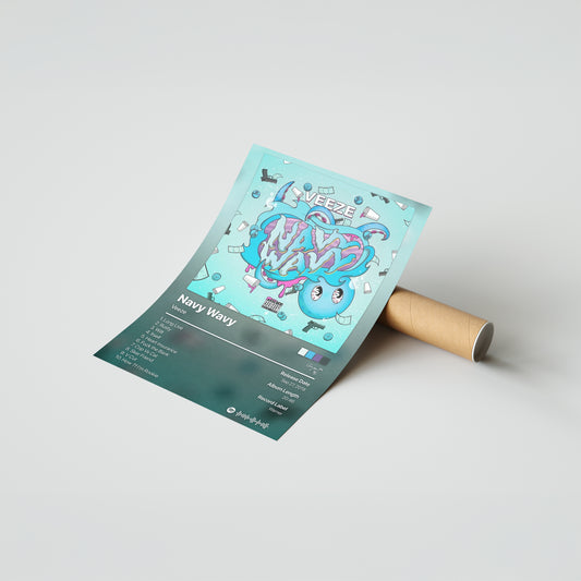 Veeze Navy Wavy Album Poster
