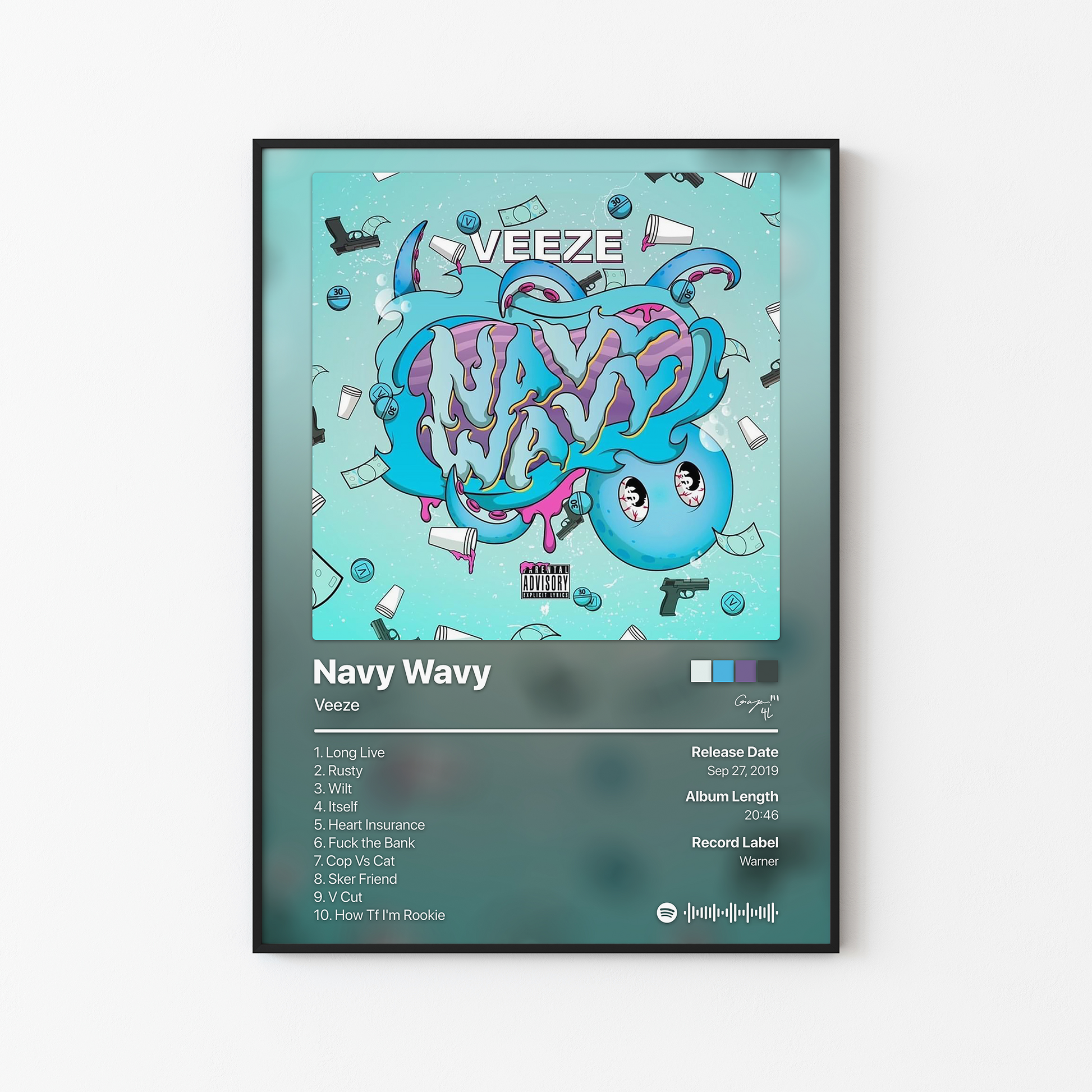 Veeze Navy Wavy Album Poster