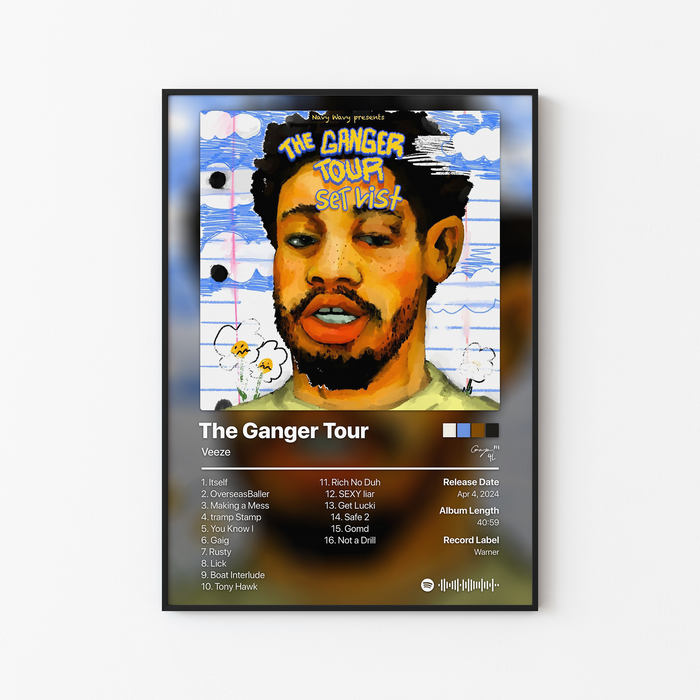 Veeze The Ganger Tour Album Poster