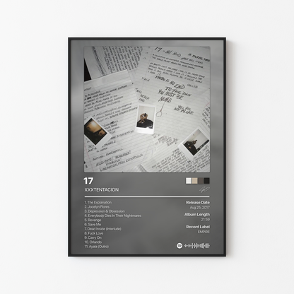 XXXTENTACION 17 Album Poster