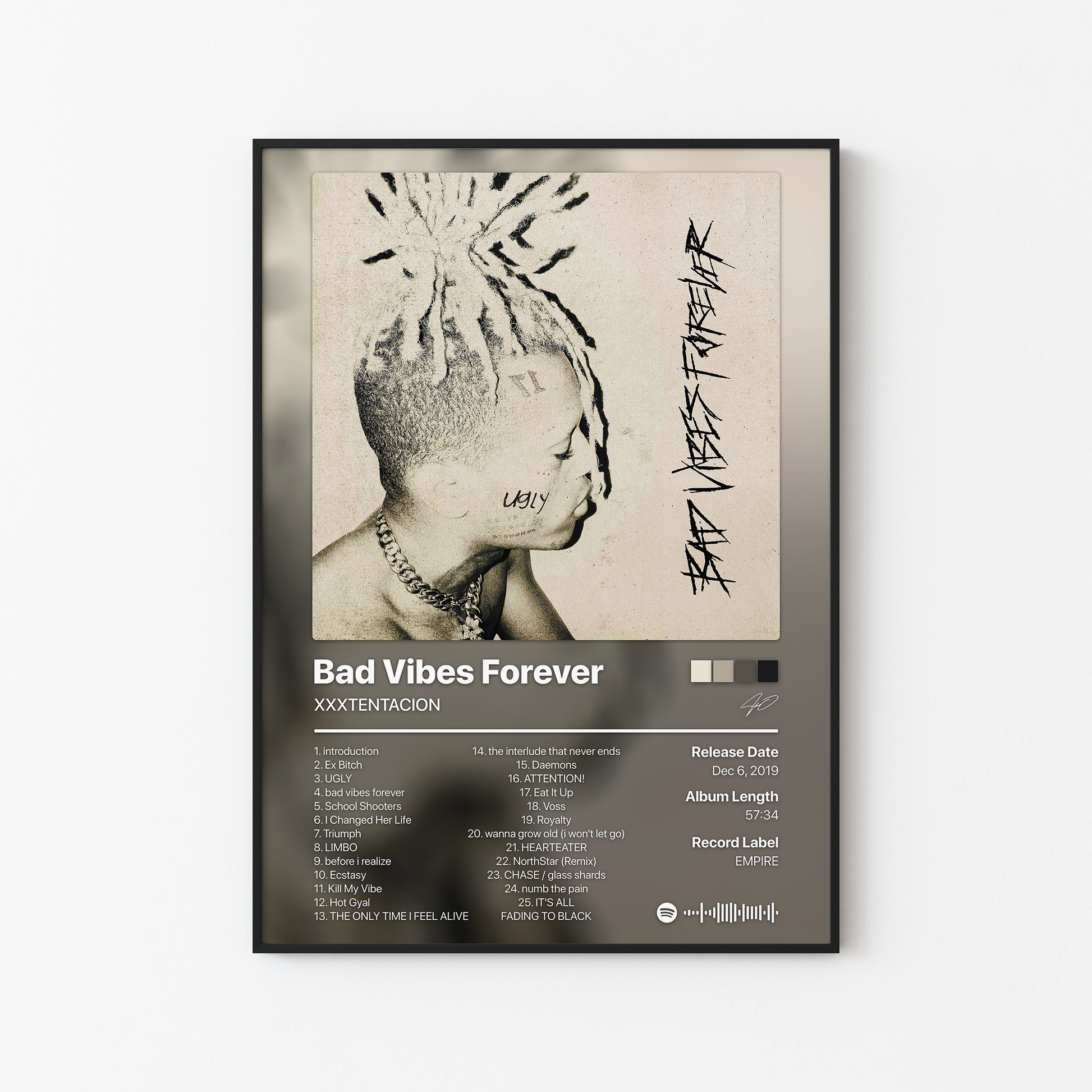 XXXTENTACION Bad Vibes Forever Album Poster