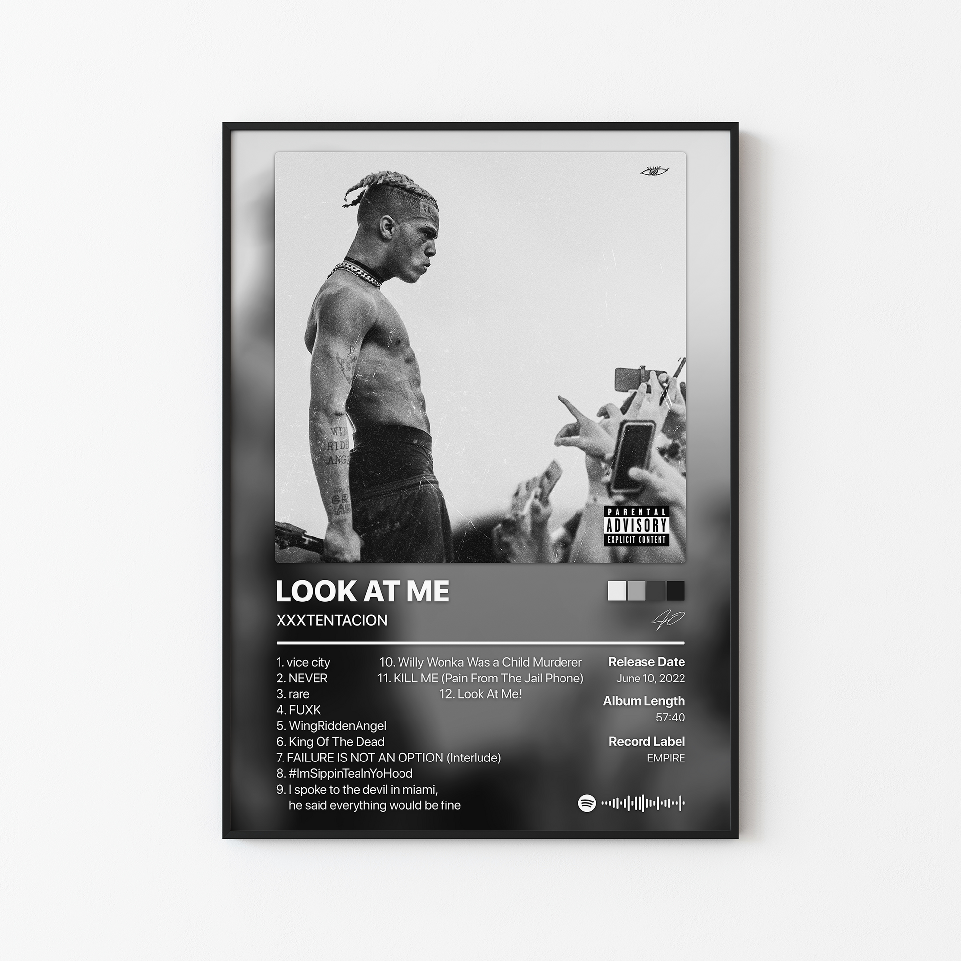 XXXTENTACION LOOK AT ME Album Poster