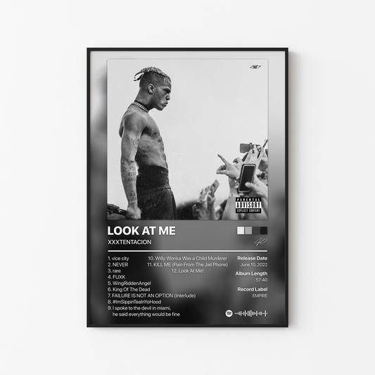 XXXTENTACION LOOK AT ME Album Poster
