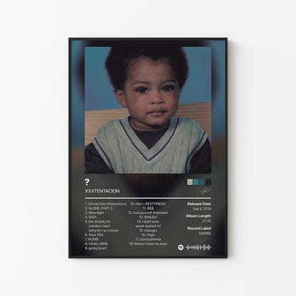 XXXTENTACION Question Mark (Deluxe) Album Poster