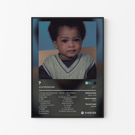 XXXTENTACION Question Mark (Deluxe) Album Poster