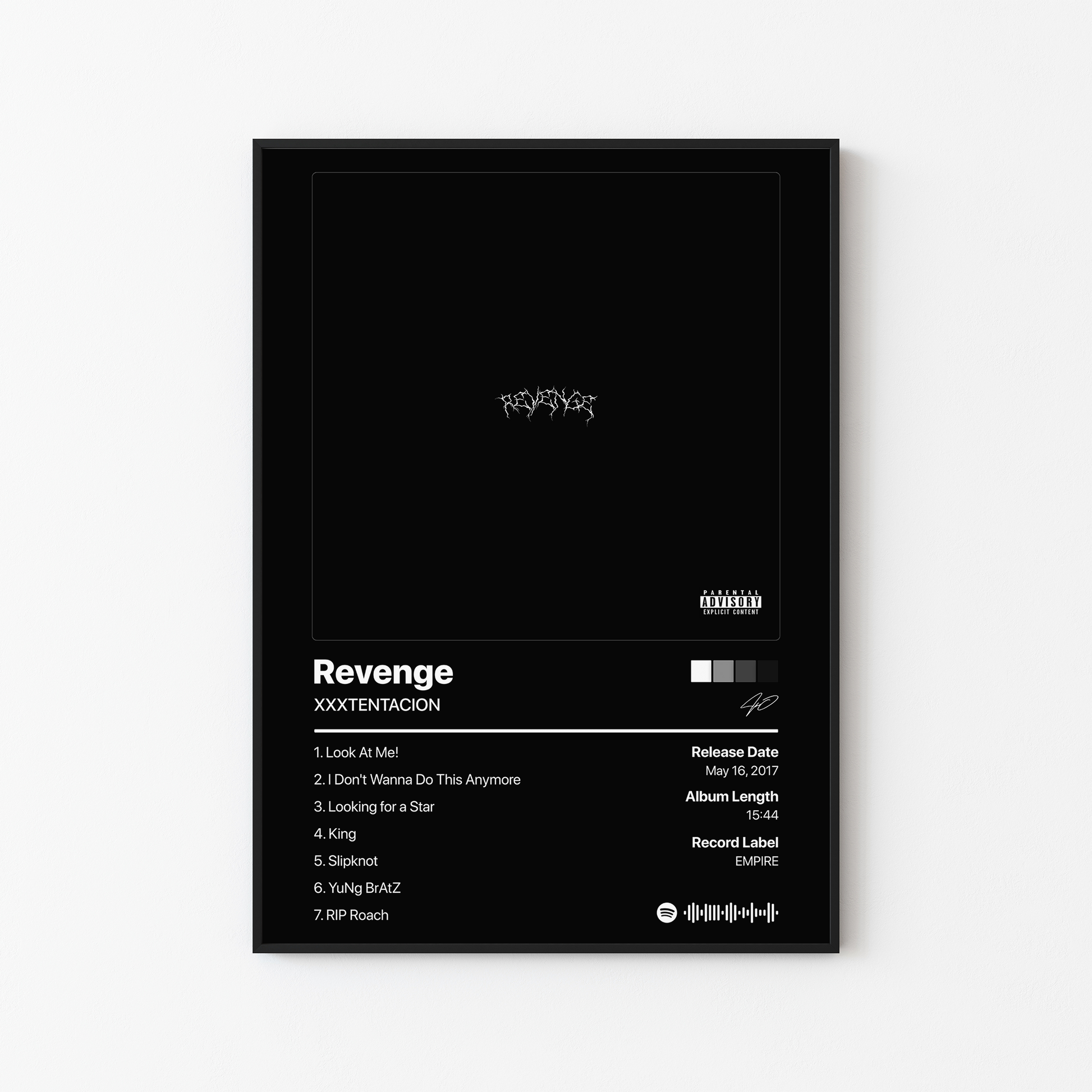 XXXTENTACION Revenge Album Poster
