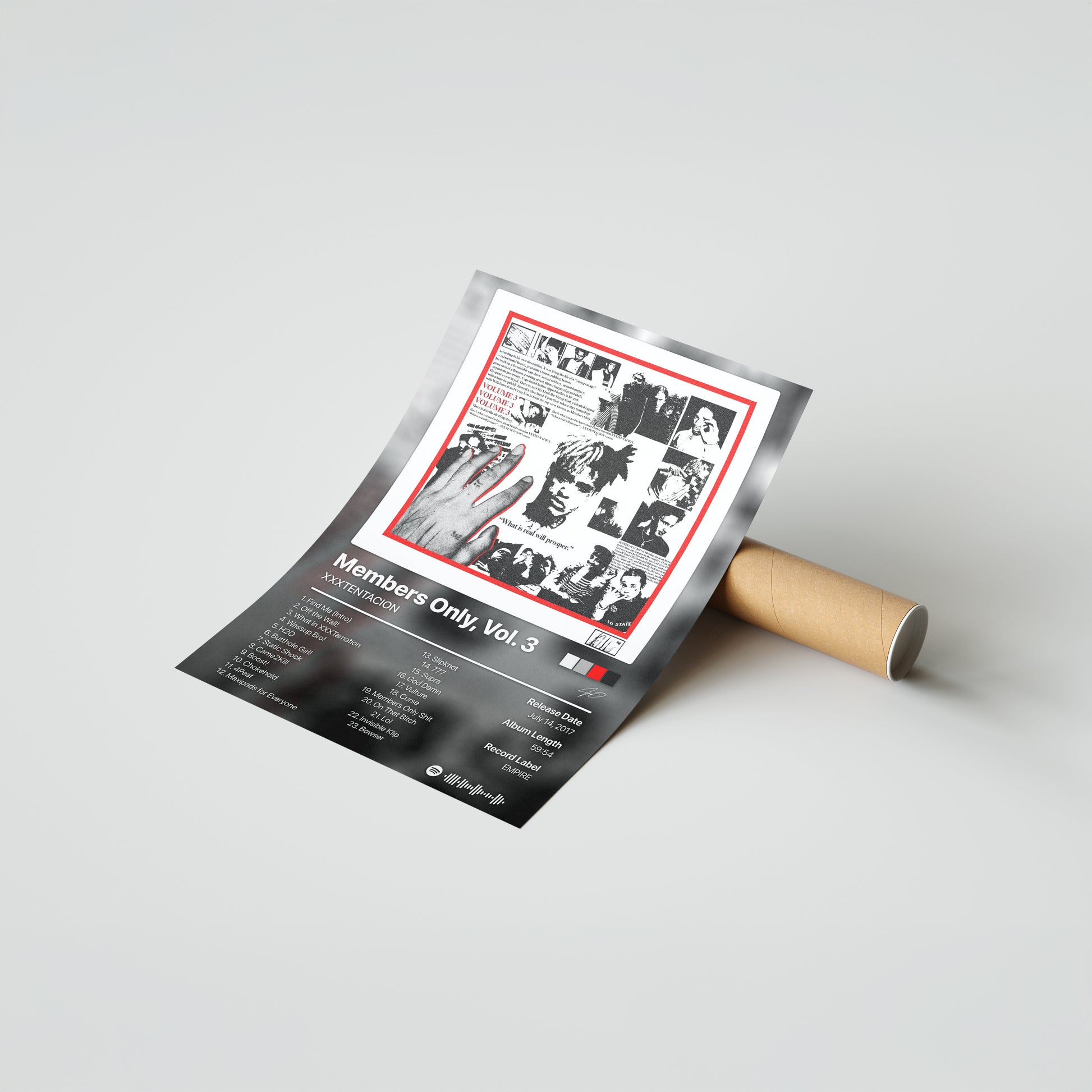 XXXTENTACION Members Only, Vol. 3 Album Poster