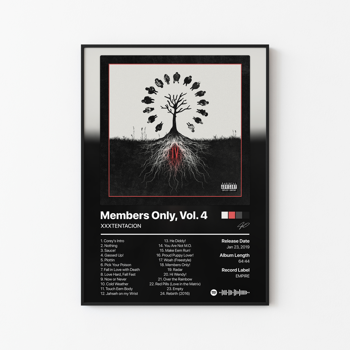 XXXTENTACION Members Only, Vol. 4 Album Poster