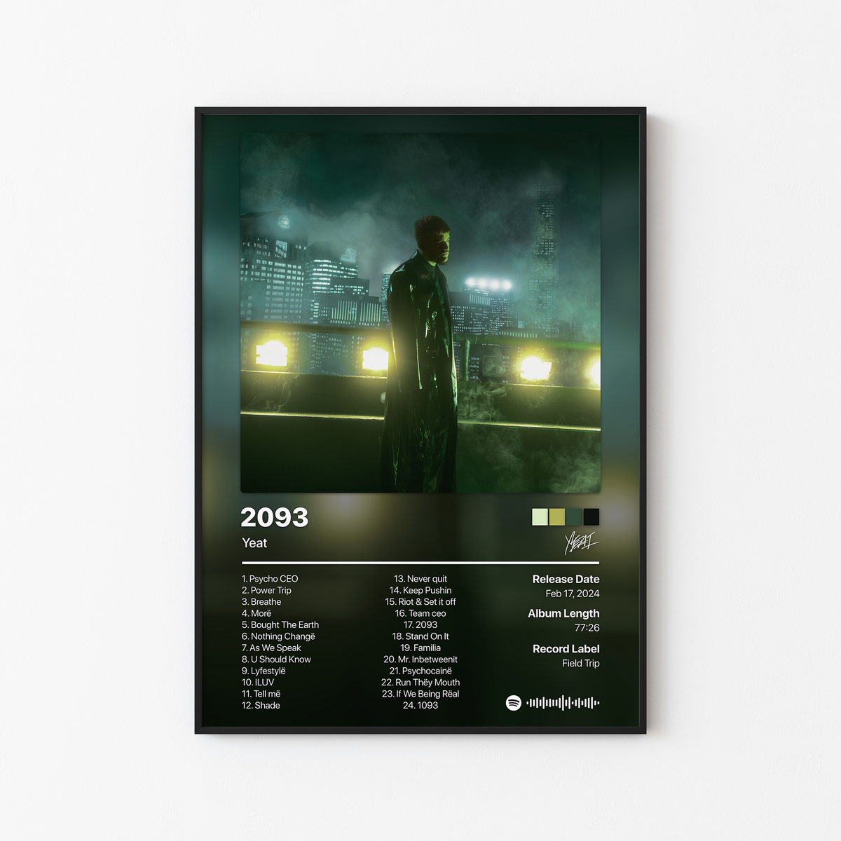 Yeat 2093 Album Poster