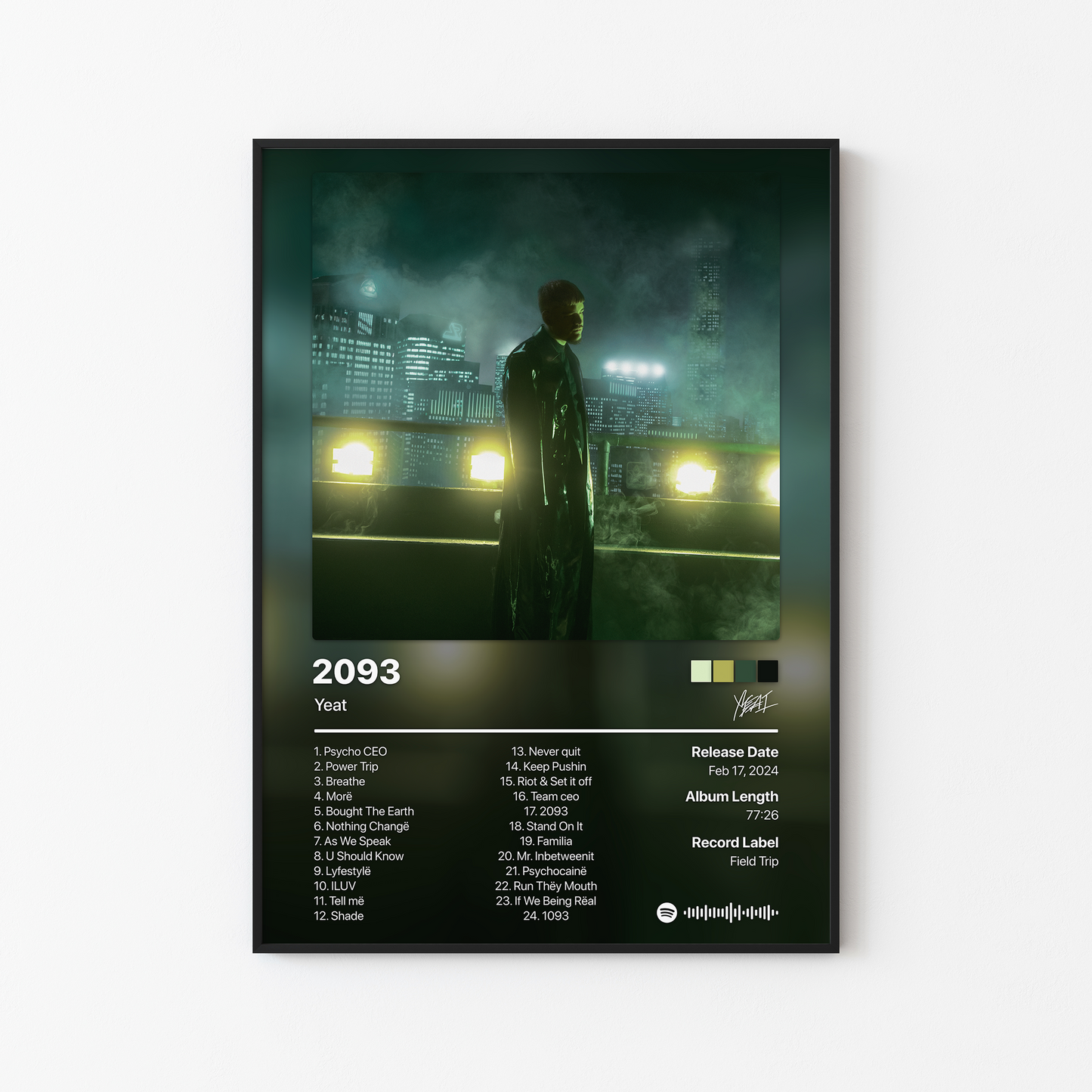 Yeat 2093 Album Poster