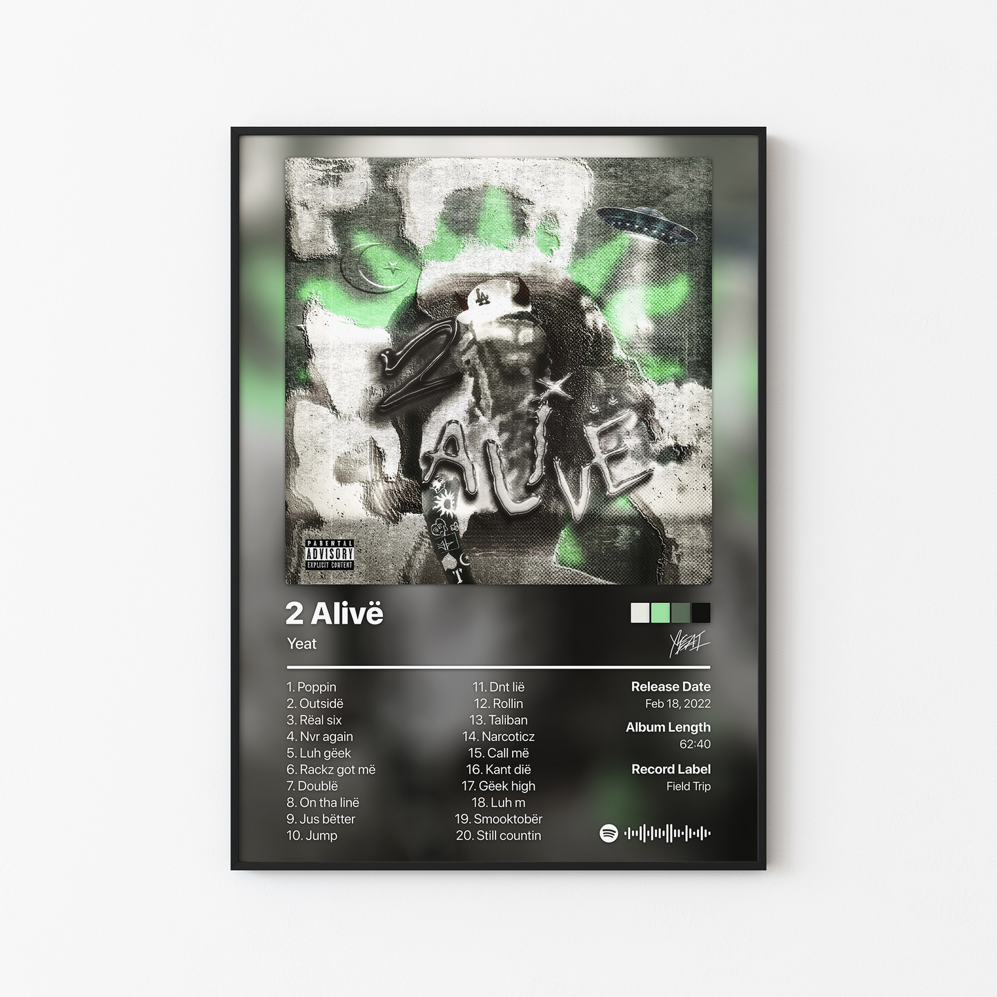 Yeat 2 Alive Album Poster