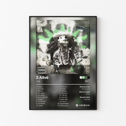 Yeat 2 Alive Album Poster