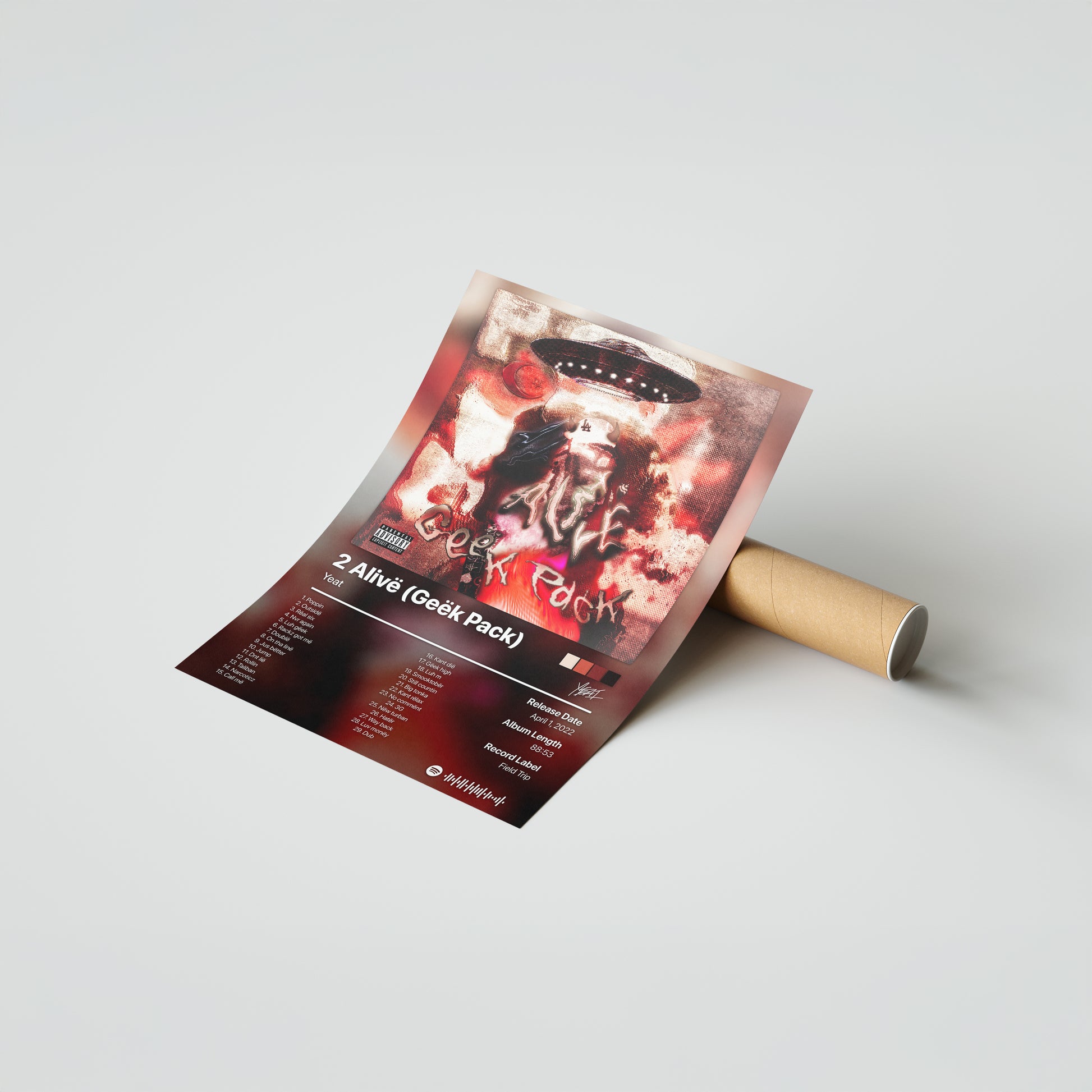 Yeat 2 Alive (Geek Pack) Album Poster