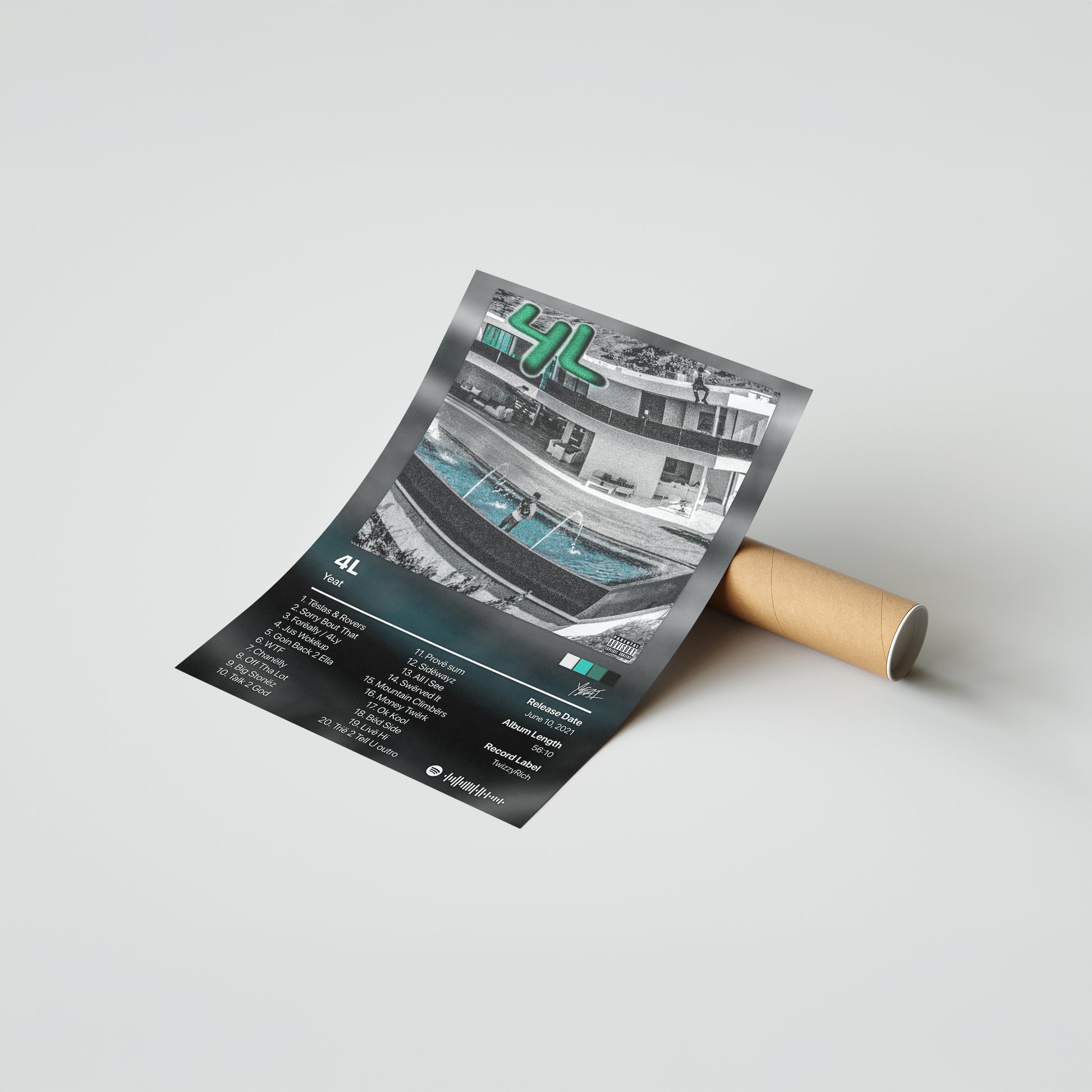 Yeat 4L Album Poster