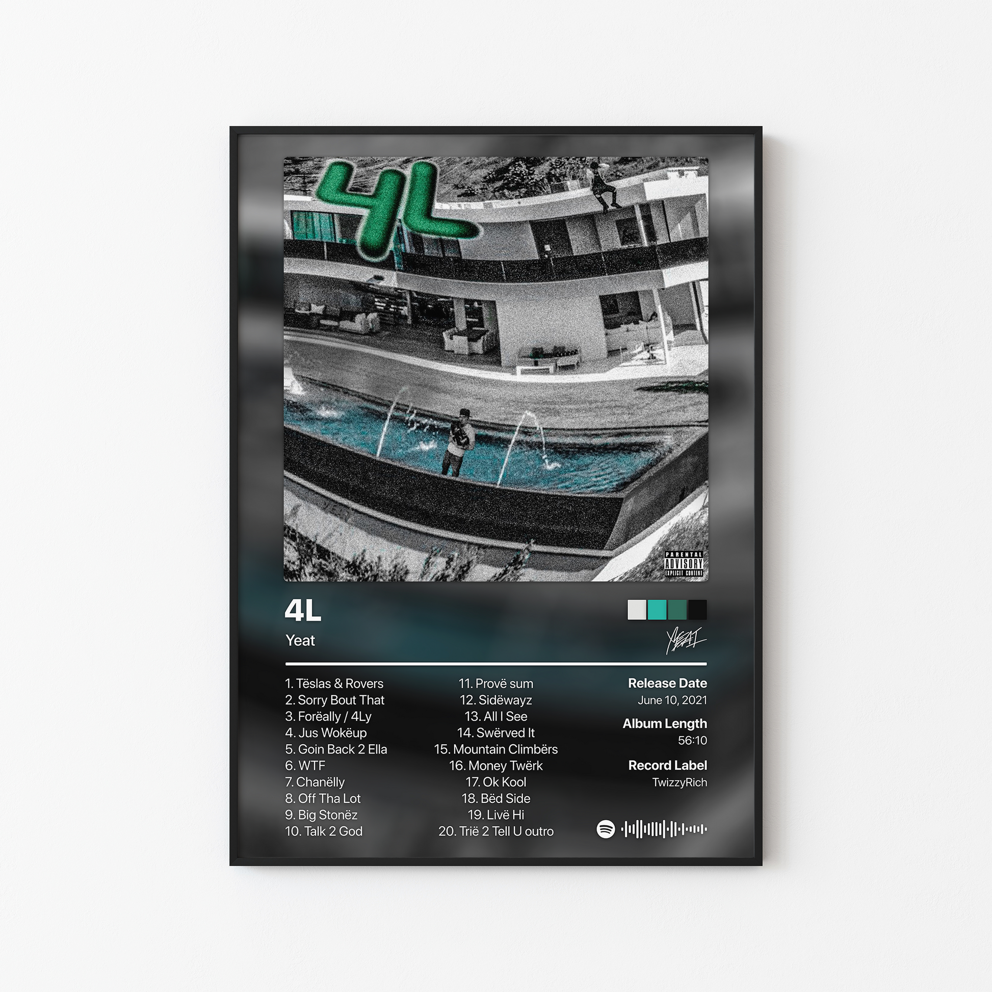 Yeat 4L Album Poster