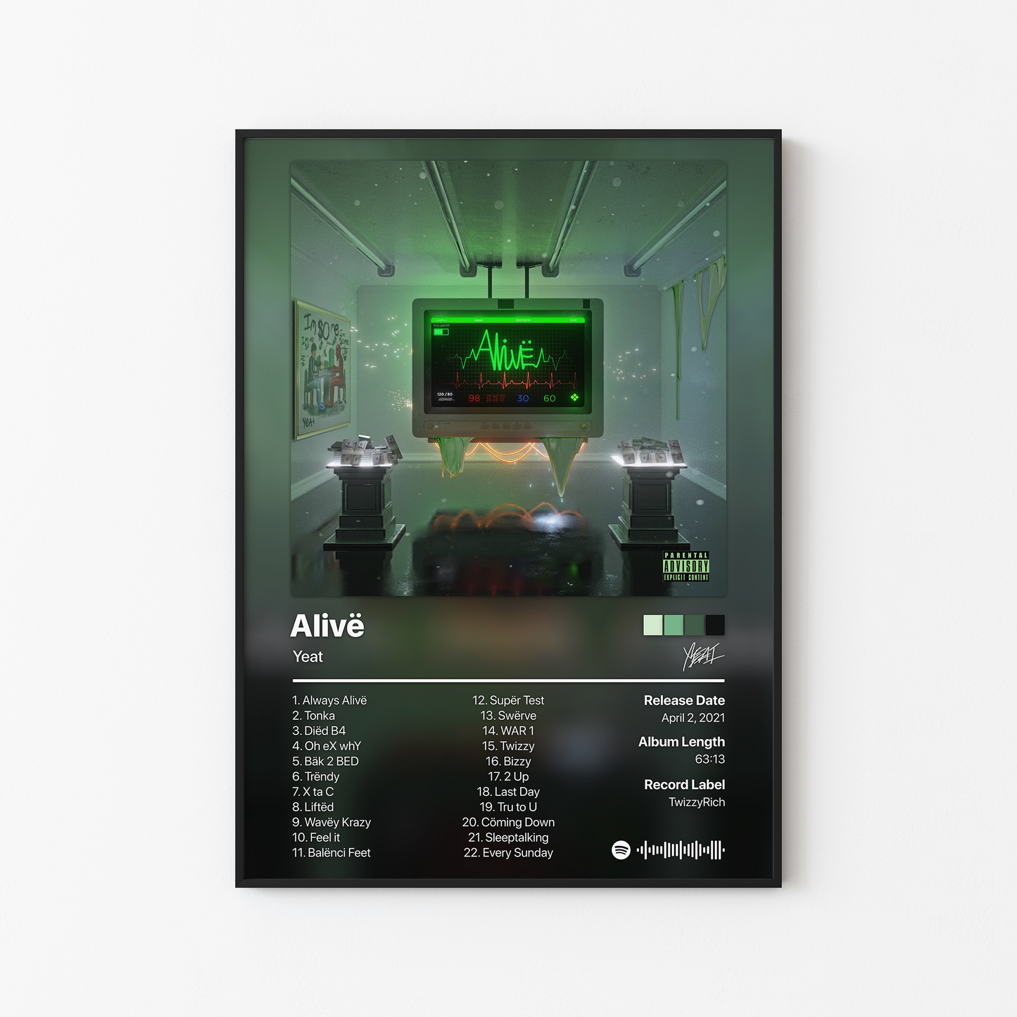 Yeat Alive Album Poster