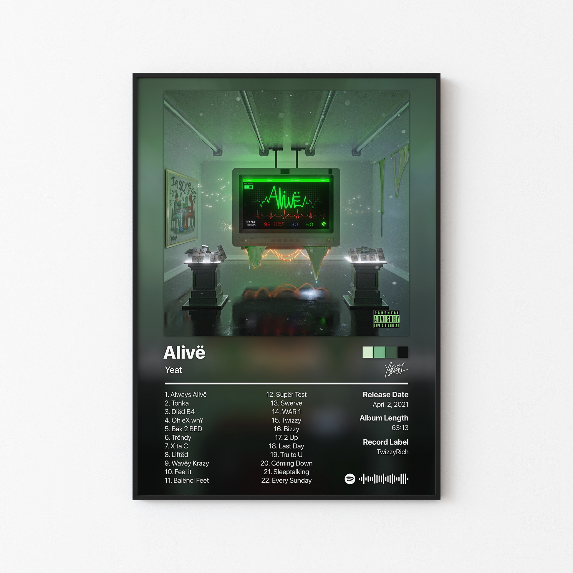 Yeat Alive Album Poster