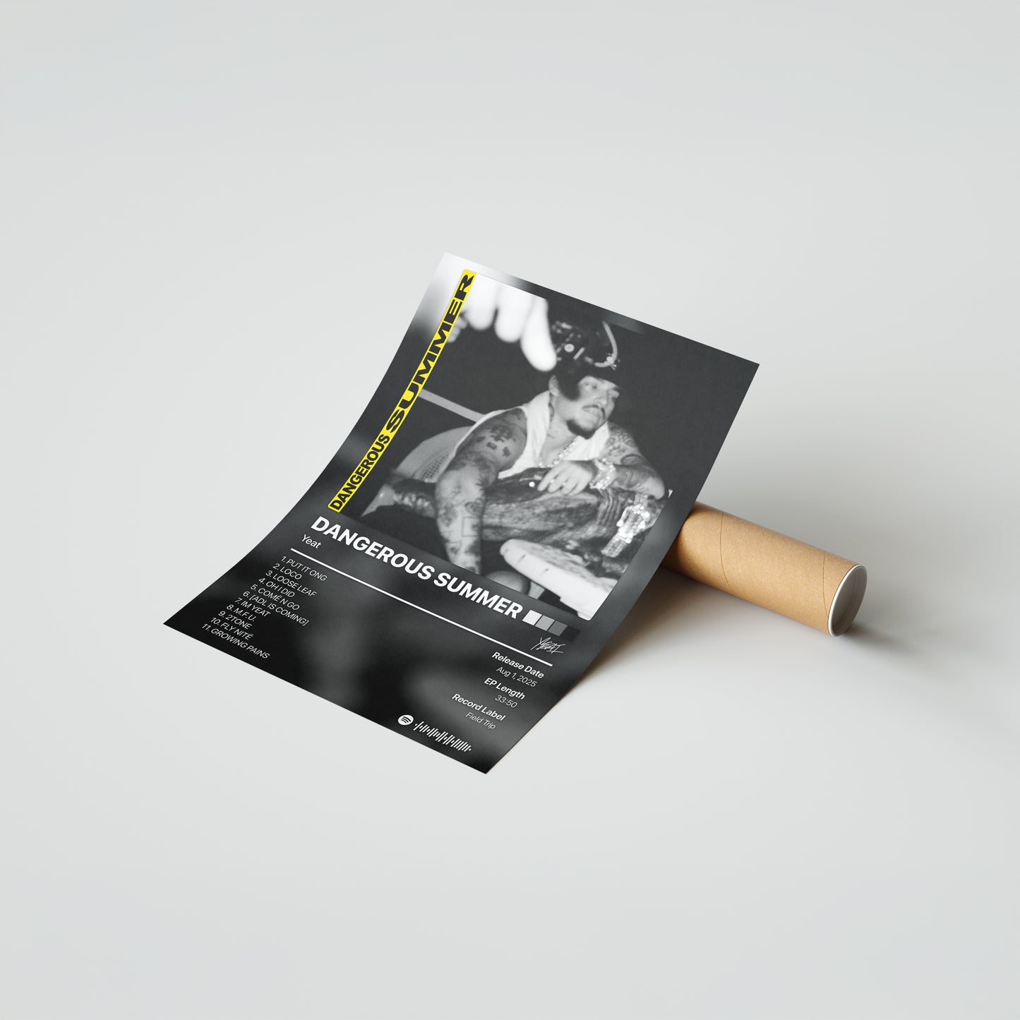 Yeat DANGEROUS SUMMER Album Poster