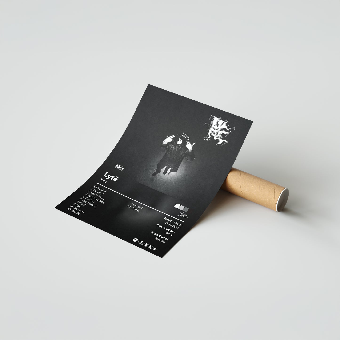 Yeat Lyfe Album Poster