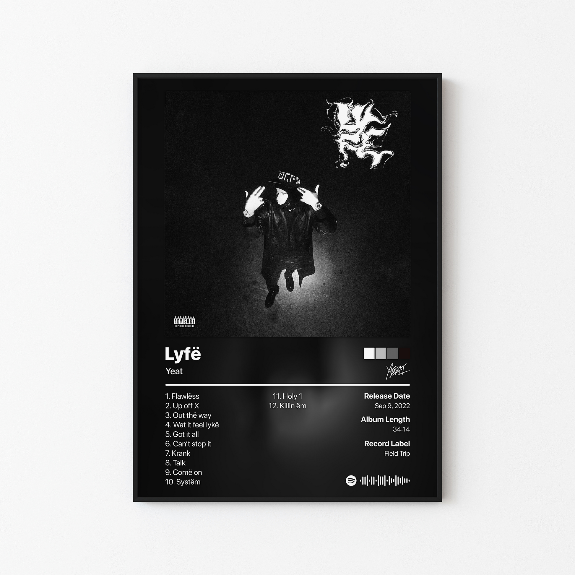 Yeat Lyfe Album Poster