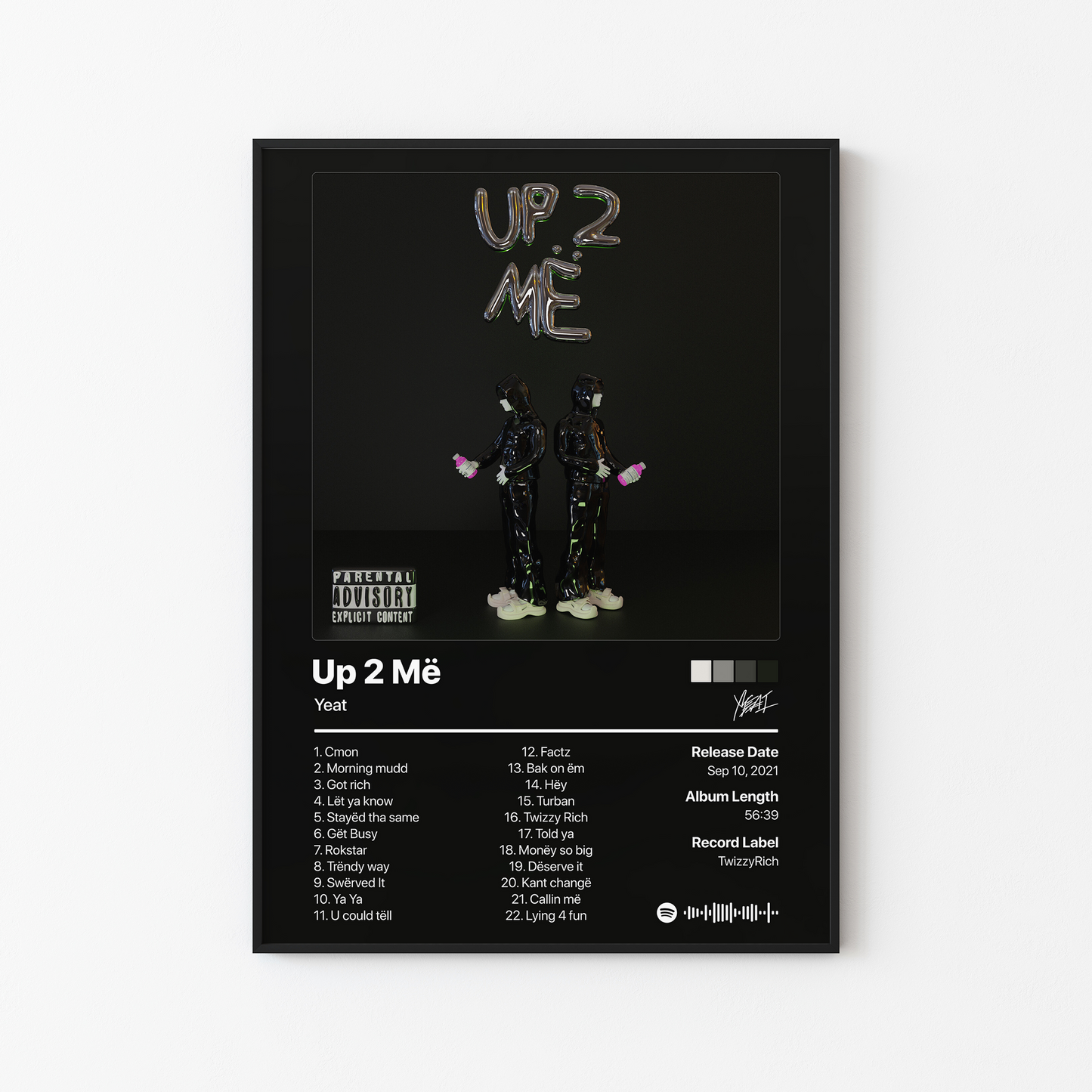 Yeat Up 2 Me Album Poster