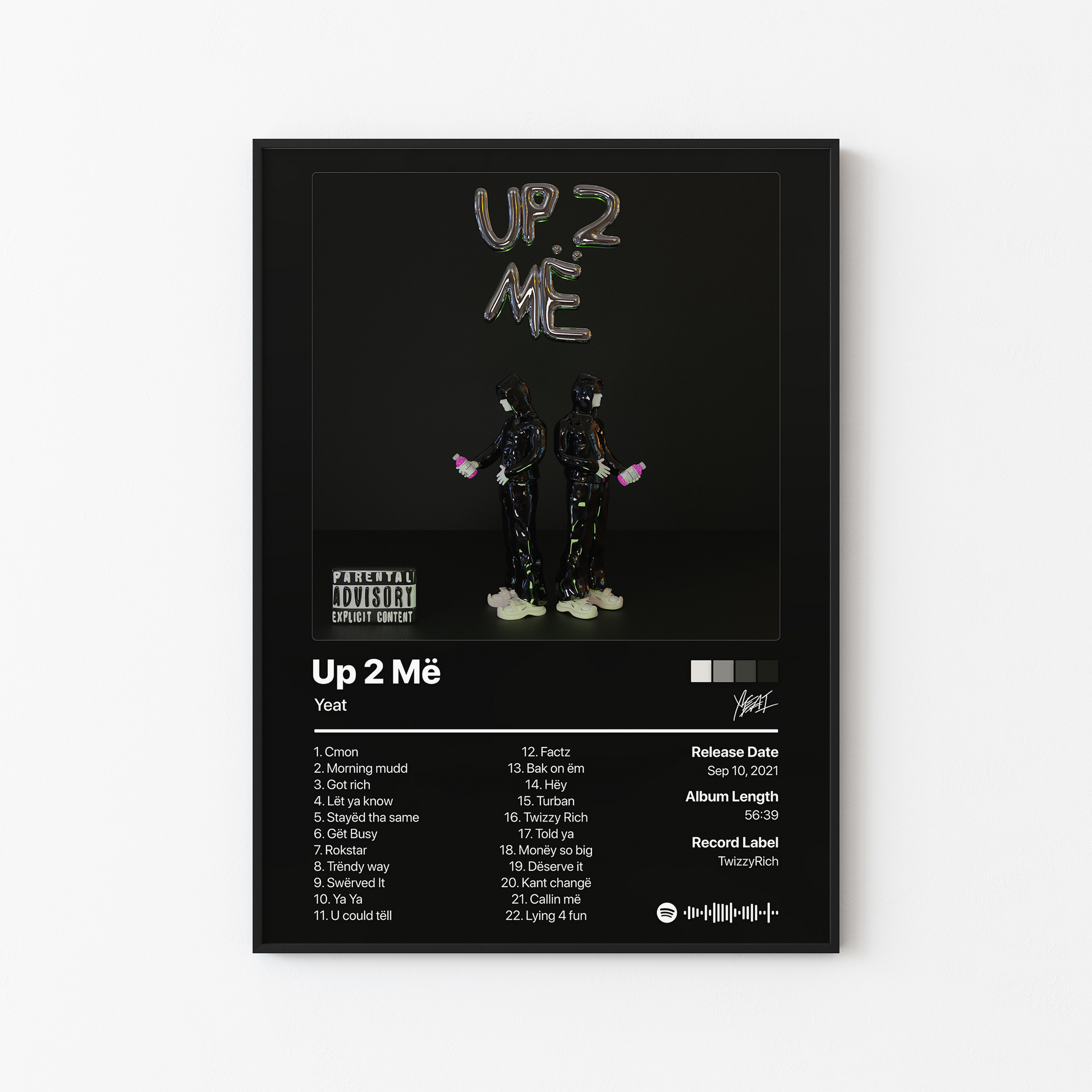 Yeat Up 2 Me Album Poster