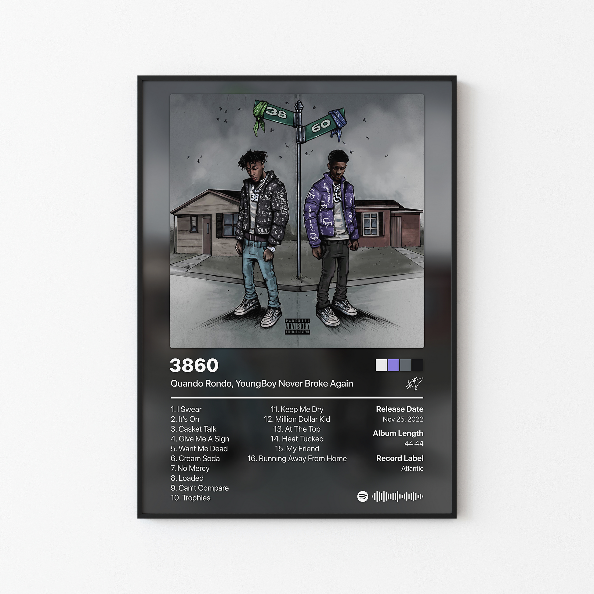 YoungBoy Never Broke Again 3860 Album Poster