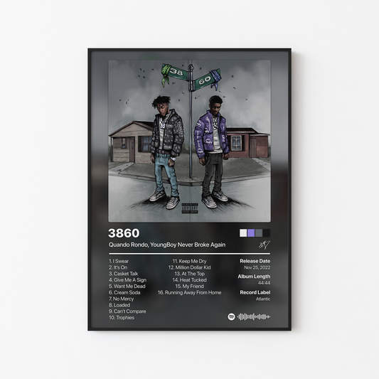 YoungBoy Never Broke Again 3860 Album Poster
