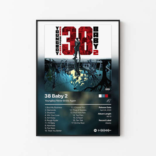 YoungBoy Never Broke Again 38 Baby 2 Album Poster