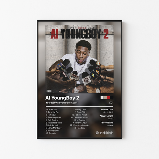 YoungBoy Never Broke Again AI YoungBoy 2 Album Poster