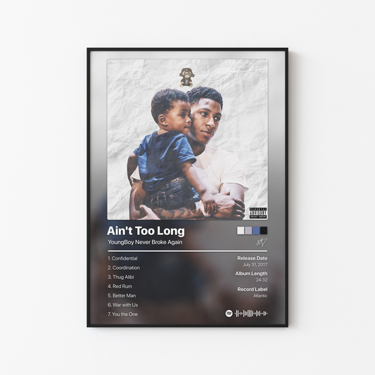 YoungBoy Never Broke Again Ain't Too Long Album Poster