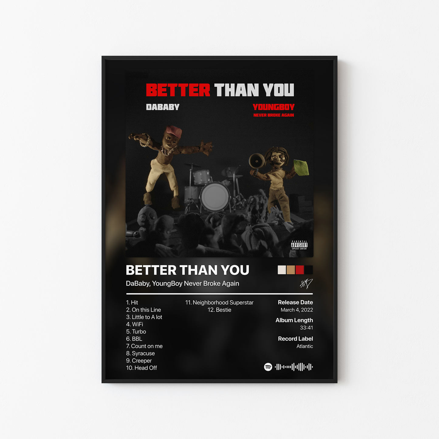 YoungBoy Never Broke Again BETTER THAN YOU Album Poster