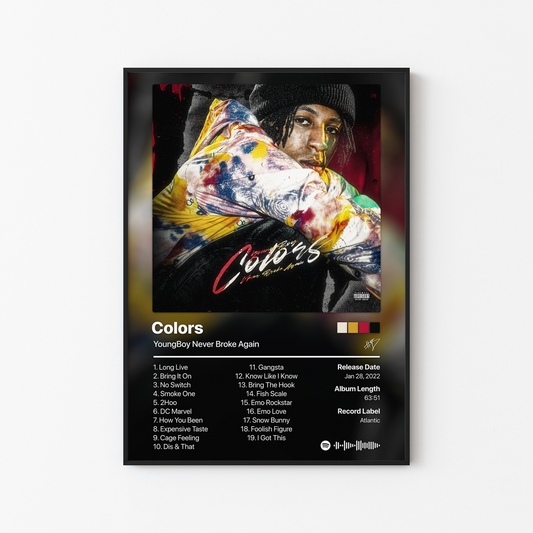 YoungBoy Never Broke Again Colors Album Poster