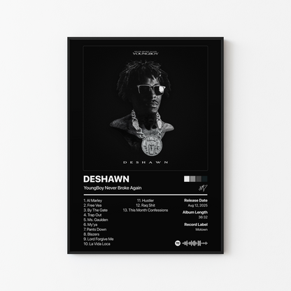 YoungBoy Never Broke Again DESHAWN Album Poster