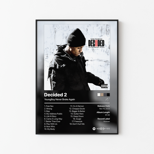 YoungBoy Never Broke Again Decided 2 Album Poster