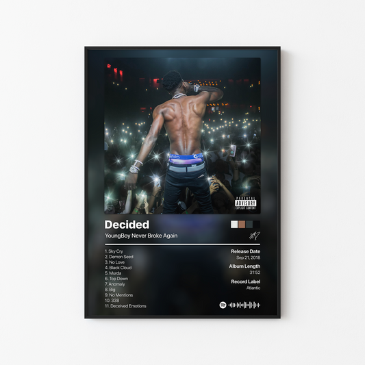 YoungBoy Never Broke Again Decided Album Poster