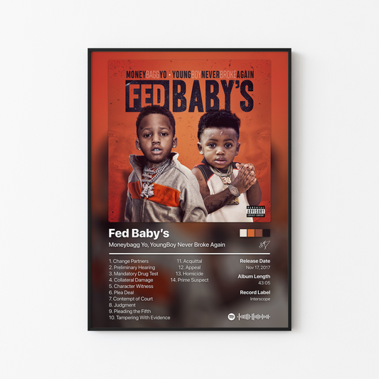 YoungBoy Never Broke Again Fed Baby's Album Poster