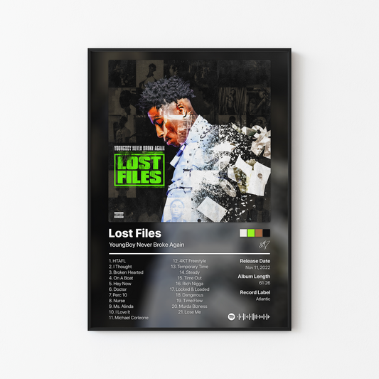 YoungBoy Never Broke Again Lost Files Album Poster