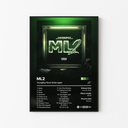 YoungBoy Never Broke Again ML2 Album Poster