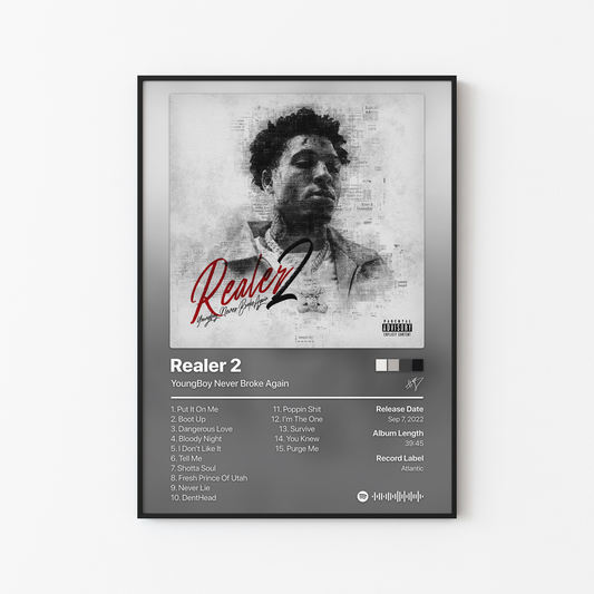 YoungBoy Never Broke Again Realer 2 Album Poster